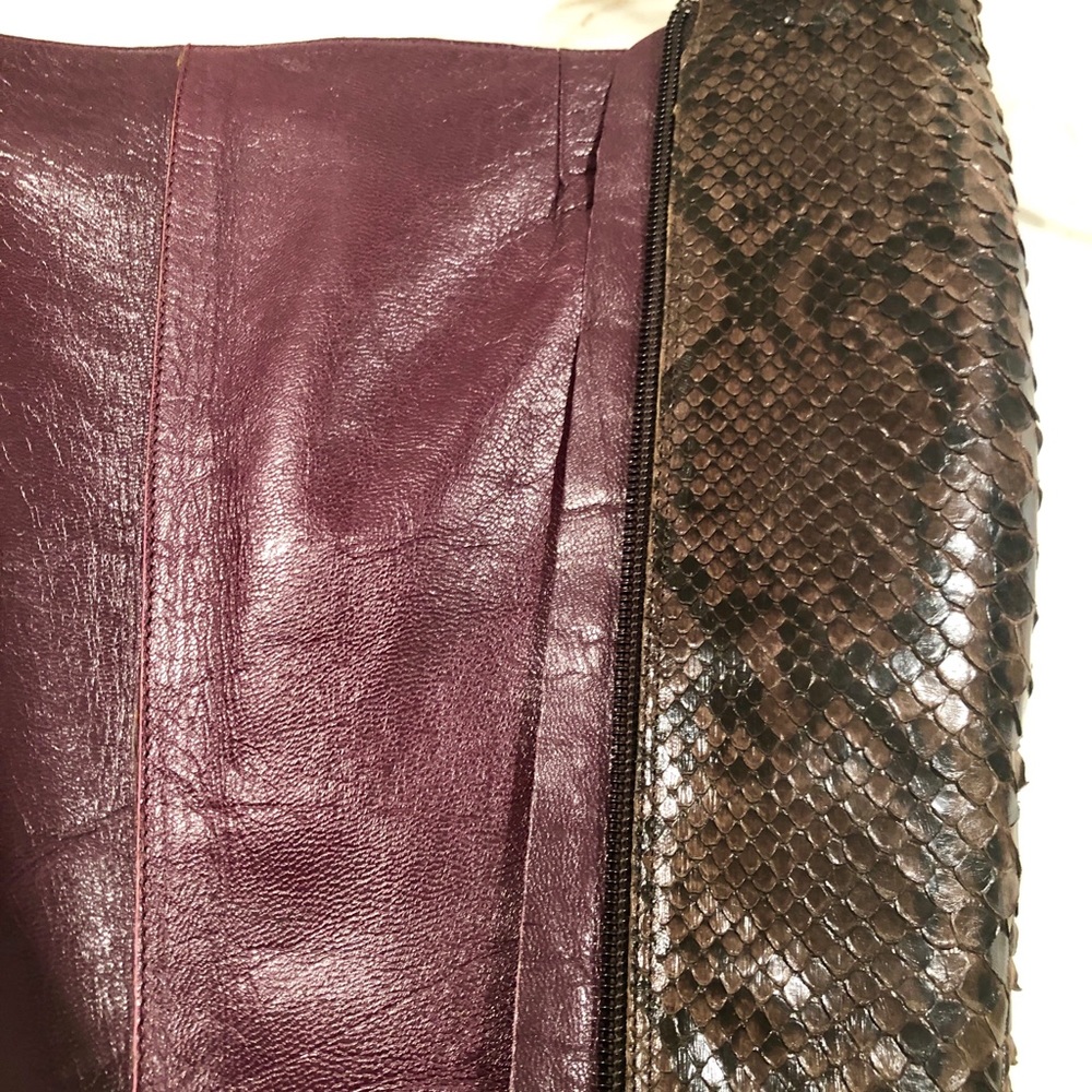 Gorgeous Anne Klein Brown Authentic Python Boots - image 3